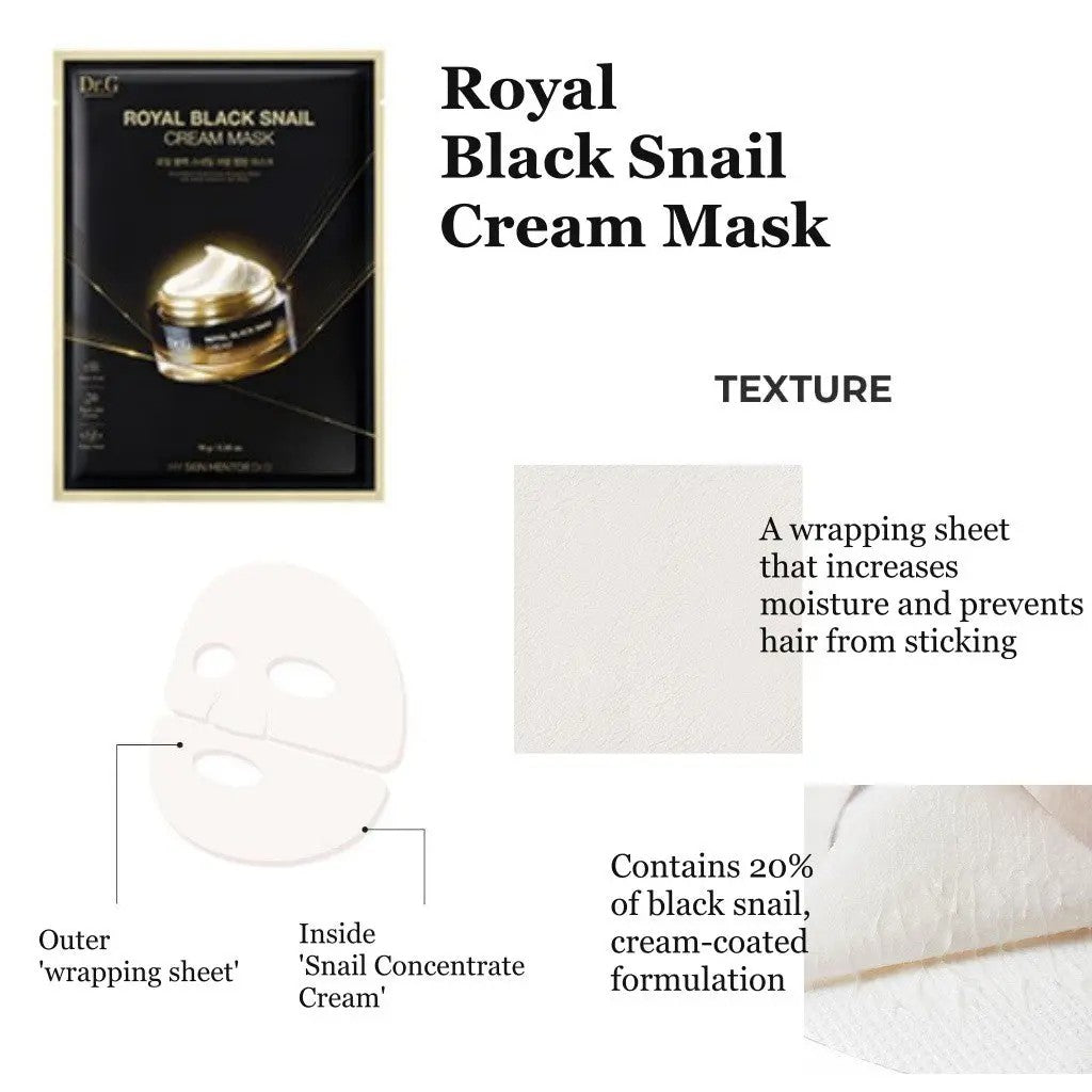 Dr.G Royal Black Snail Cream Mask 16g X 10ea