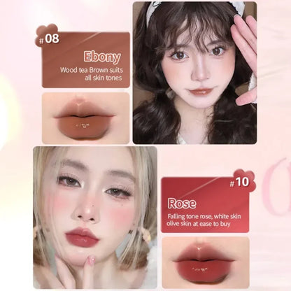 Judydoll Water Gloss Mirror Lipstick Crystal Jelly Lip Gloss Moisturizing Long Lasting Solid Lip Stick Nude Lip Tint Makeup