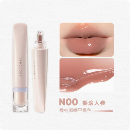 Judydoll Jelly Lip Glaze Non-stick Moisturizing Hydration Water Glass Liquid Lipstick Lip Care Beauty Cosmetics Makeup Lip Tint