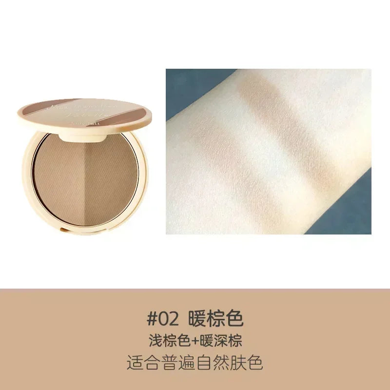 Judydoll Facial Highlighter Makeup Palette Face Lasting Glow Brighten Contour Shimmer Matte Powder 3D Nose Shadow Cosmetics