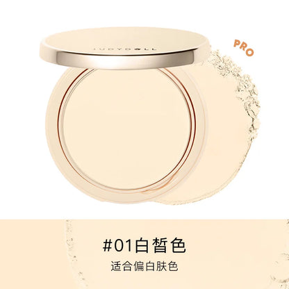 Judydoll Transparent Beige Compact Powder Oil Control & Makeup Matte Finishing Long Lasting Pressed Powder Soft Focus Foundation