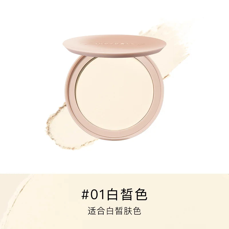 Judydoll Transparent Beige Compact Powder Oil Control & Makeup Matte Finishing Long Lasting Pressed Powder Soft Focus Foundation