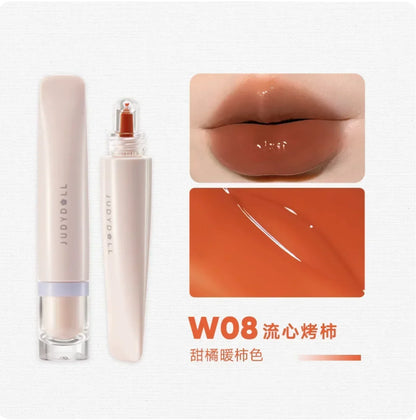 Judydoll Jelly Lip Glaze Non-stick Moisturizing Hydration Water Glass Liquid Lipstick Lip Care Beauty Cosmetics Makeup Lip Tint