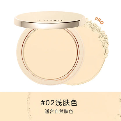 Judydoll Transparent Beige Compact Powder Oil Control & Makeup Matte Finishing Long Lasting Pressed Powder Soft Focus Foundation