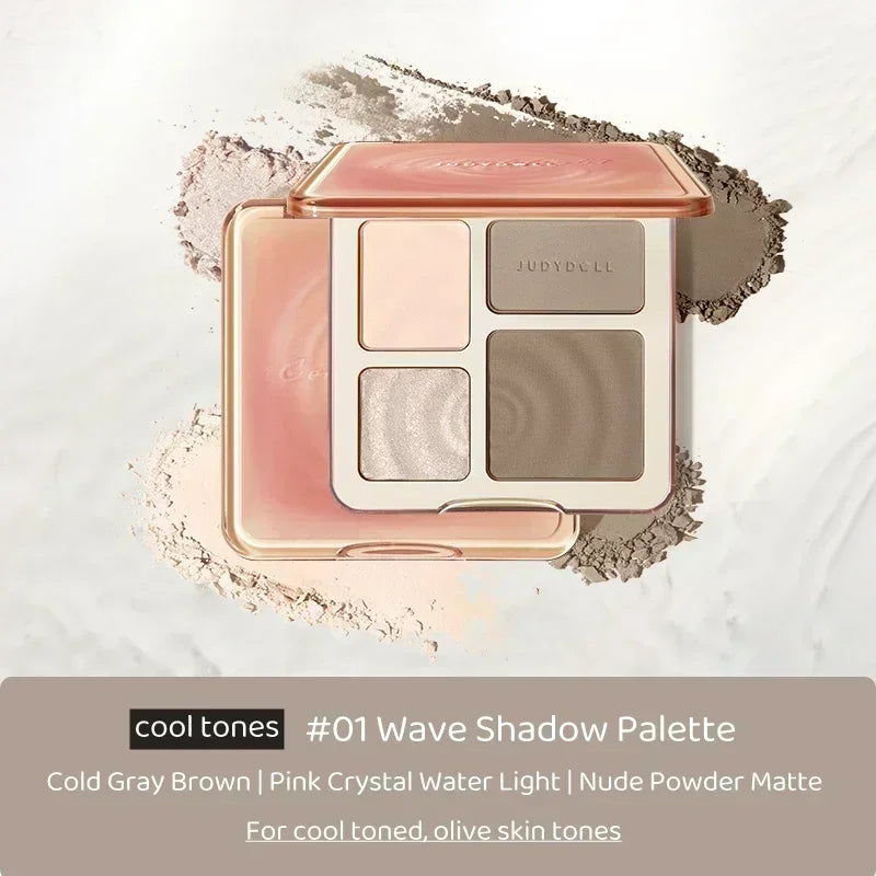 Judydoll Facial Highlighter Makeup Palette Face Lasting Glow Brighten Contour Shimmer Matte Powder 3D Nose Shadow Cosmetics