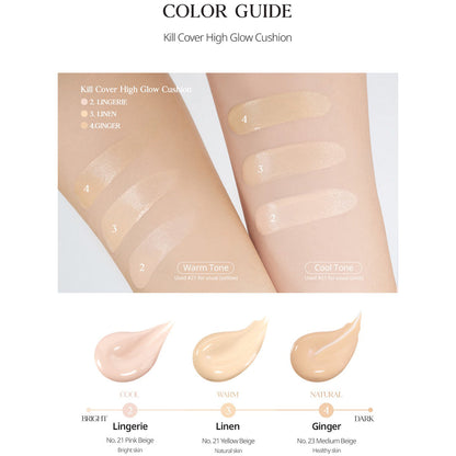 CLIO Kill Cover High Glow Cushion Set (+Refill)